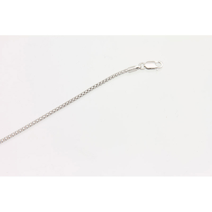Chaine maille pop corn en 42cm  en Or 750 / 1000 (18K)