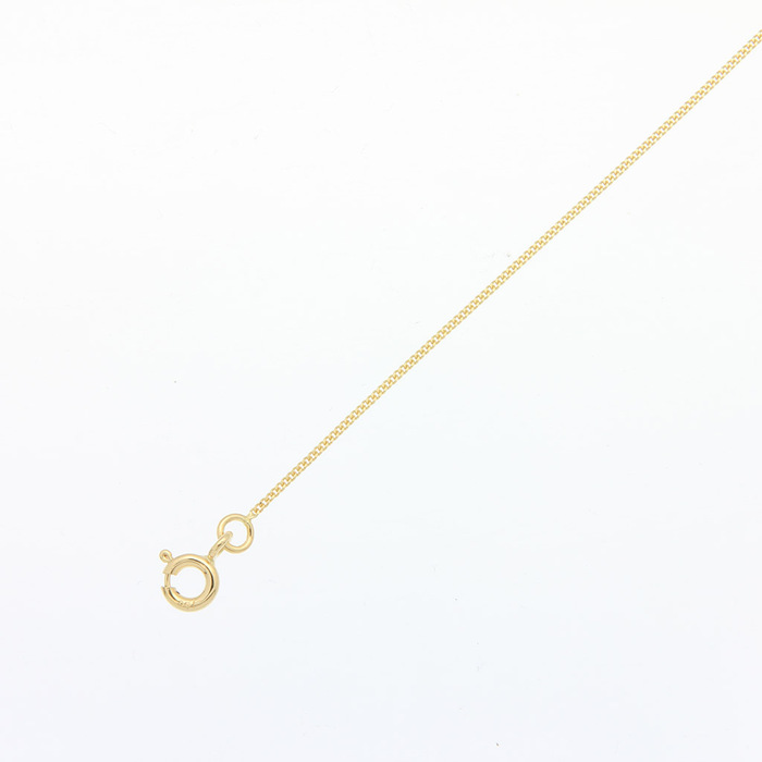 Chaine maille gourmette 40cm  en Or 750 / 1000 (18K)