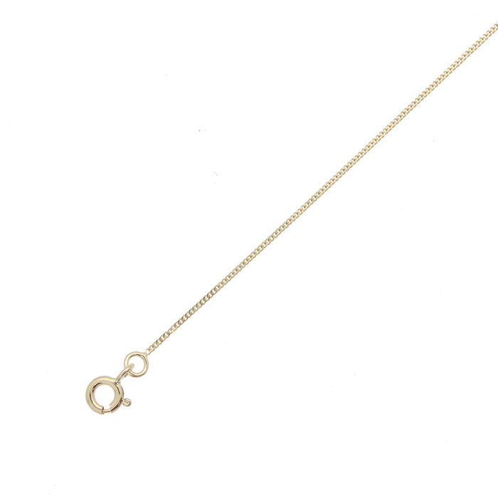 Chaine maille gourmette 60cm  en Or 750 / 1000 (18K)