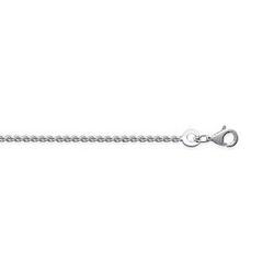 Chaine maille corde 45 cm  en Argent 925 /1000