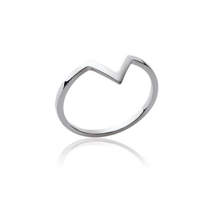 Bague motif "V"  en Argent 925 /1000