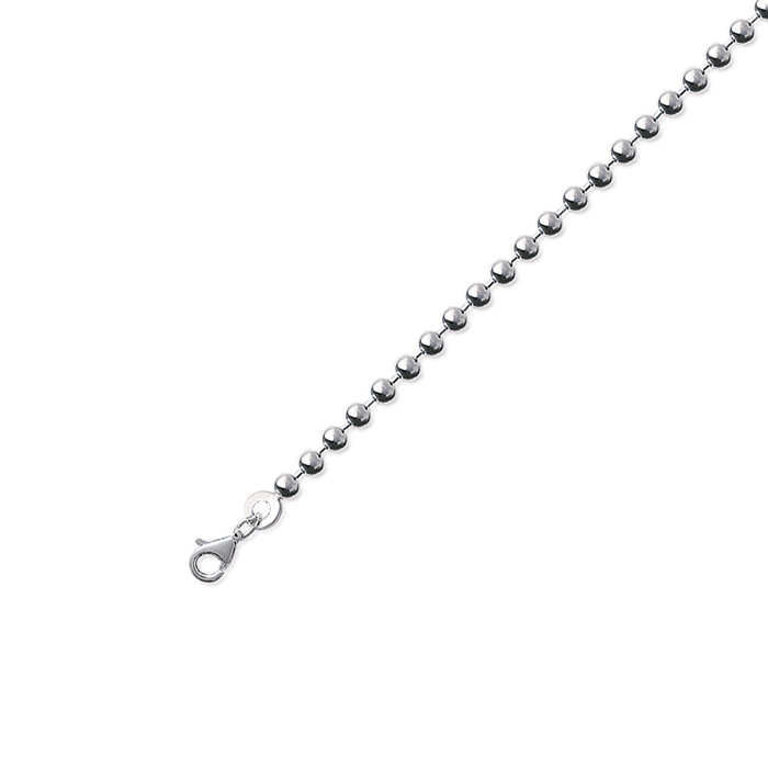 Chaine maille boule  en Argent 925 /1000