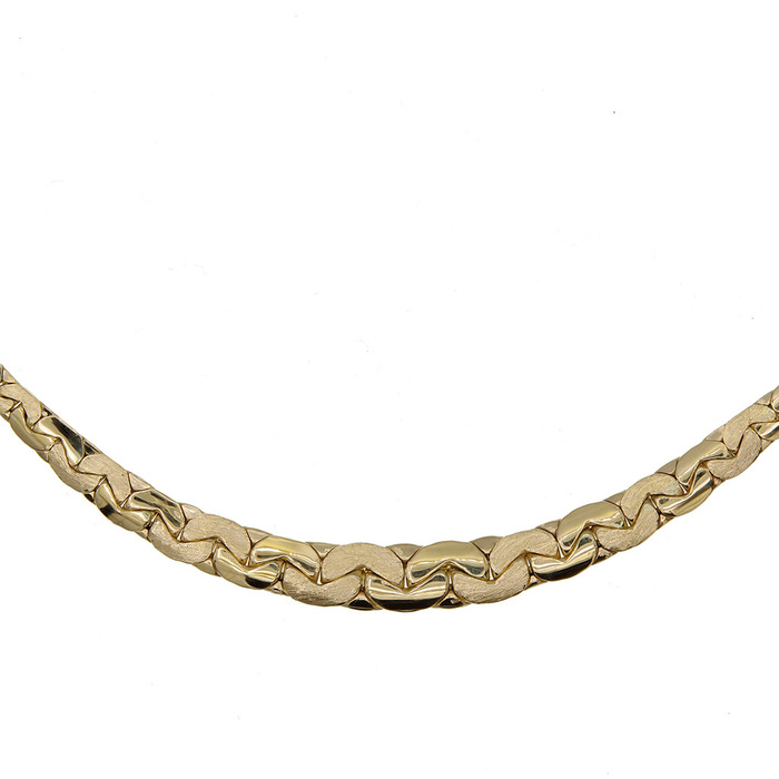 Ras du Cou maille haricot  en Or 750 / 1000 (18K)