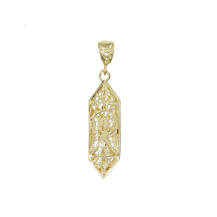 Pendentif religieux mezouza  en Or 750 / 1000 (18K)