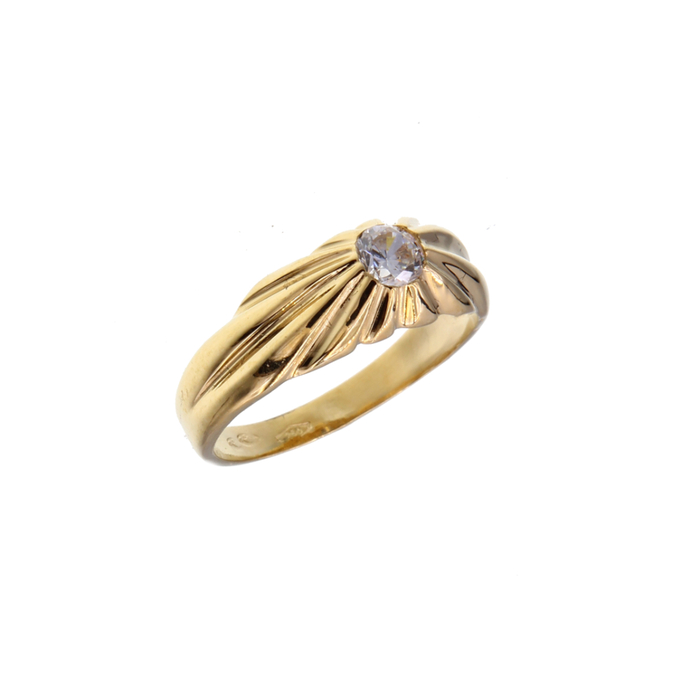 ChevalièreBague motif jonc anglais  en Or 750 / 1000 (18K)