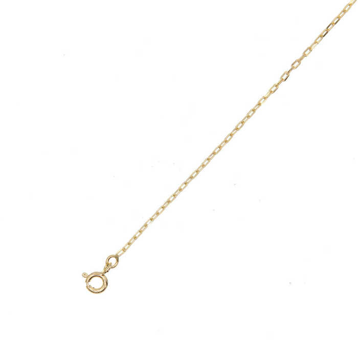 Chaine maille forcat 50cm  en Or 750 / 1000 (18K)