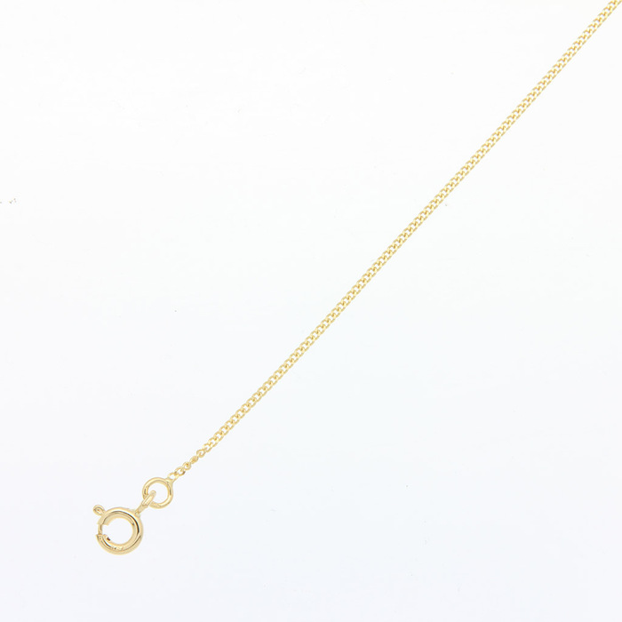 Chaine maille gourmette 50cm  en Or 750 / 1000 (18K)