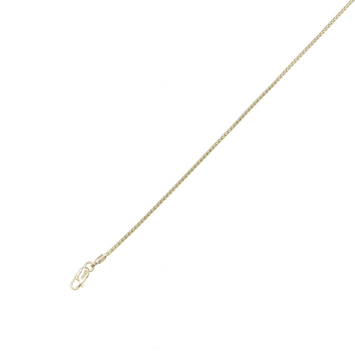 Chaine maille pop corn en 42 cm  en Or 750 / 1000 (18K)