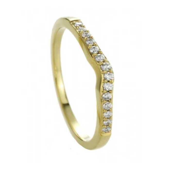 Alliance serti grain Diamants 0.11Cts  en Or 750 / 1000 (18K)