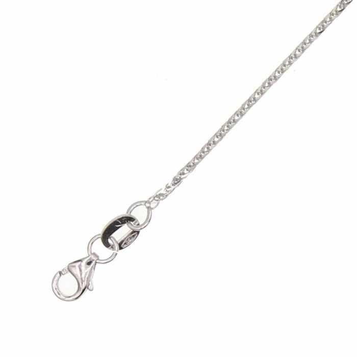 Chaine maille palmier carree 50cm  en Or 750 / 1000 (18K)
