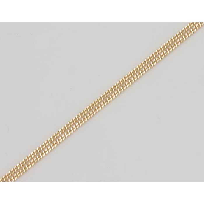 Chaine maille gourmette 60cm  en Or 750 / 1000 (18K)