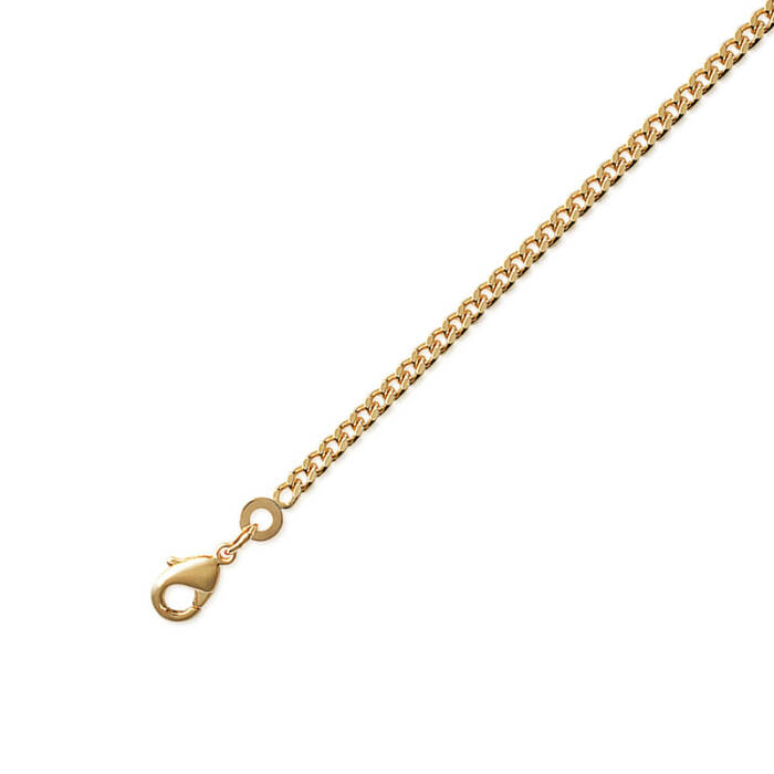 Chaine maille gourmette 45cm  en Plaqué Or