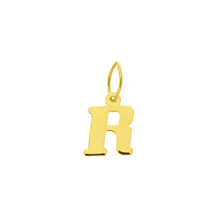 Prénom lettre R  en Or 750 / 1000 (18K)