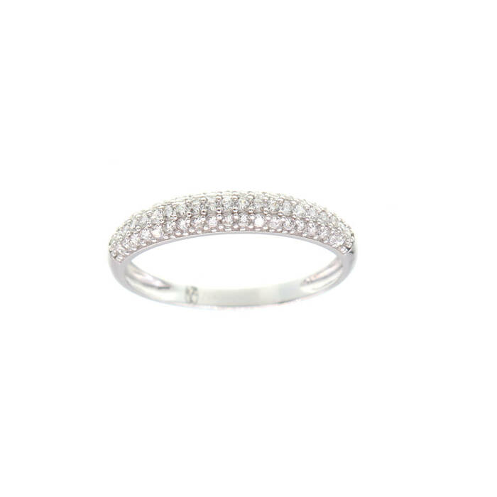 Alliance deli tour pavé  en Or 750 / 1000 (18K)