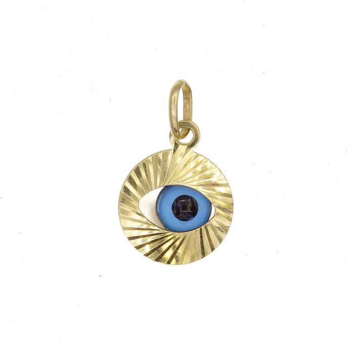 Pendentif religieux oeil  en Or 750 / 1000 (18K)
