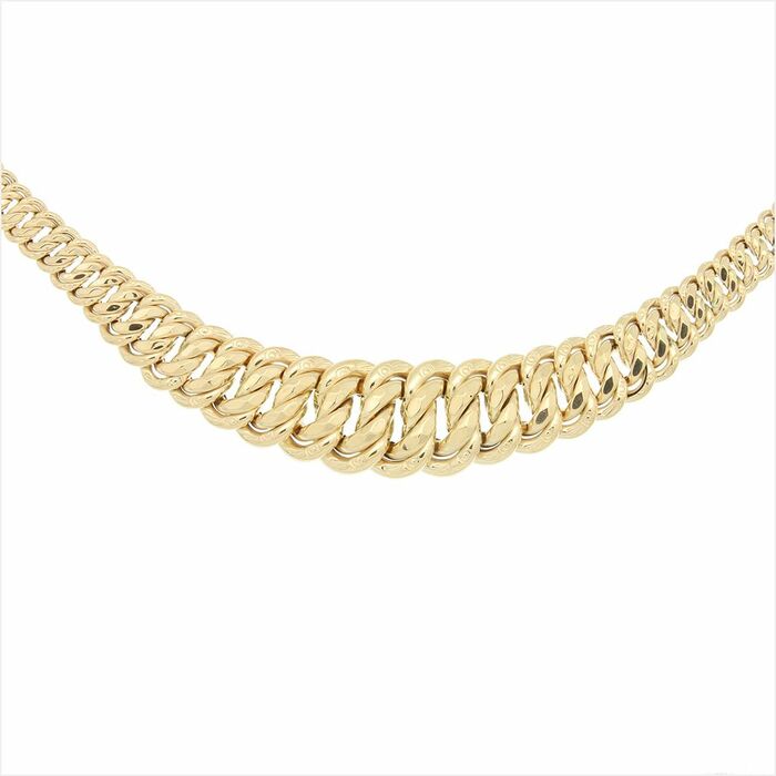 Ras du Cou maille americaine chute  en Or 750 / 1000 (18K)