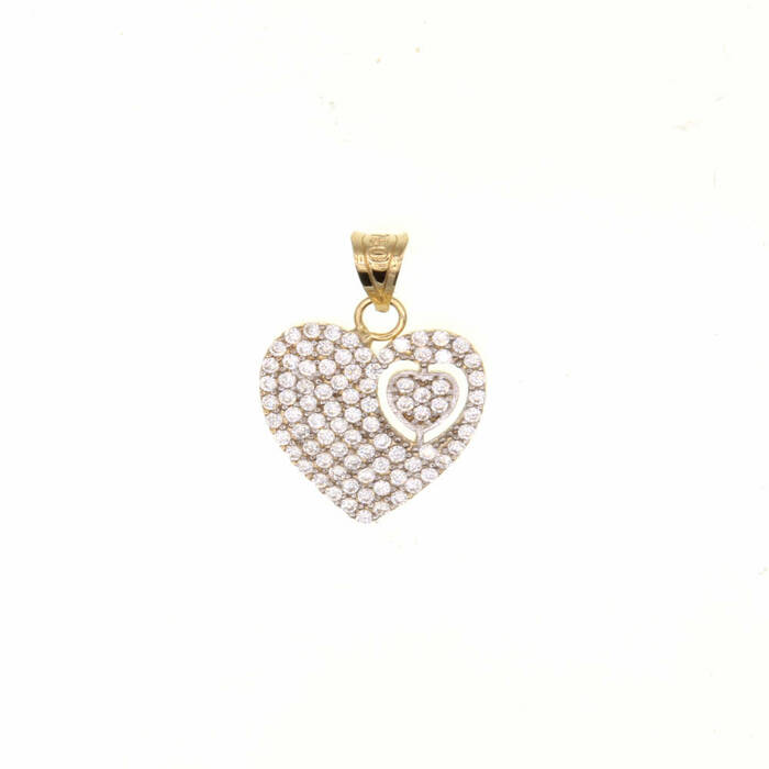 PEND.1.45G COEUR ZIR  en Or 750 / 1000 (18K)