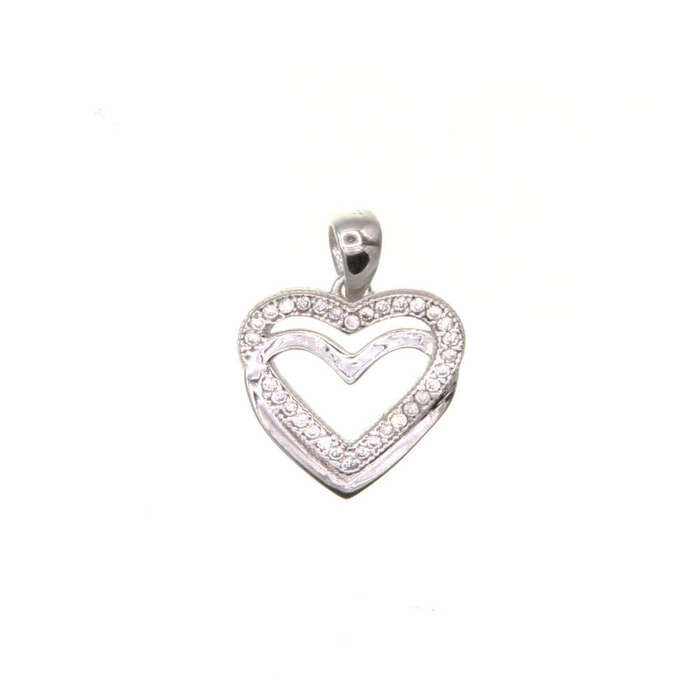 double coeur  en Or 750 / 1000 (18K)