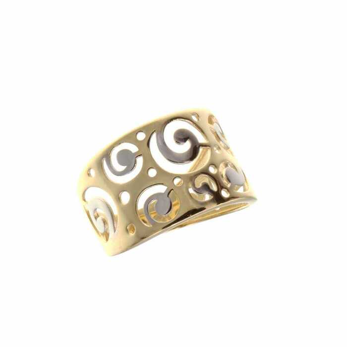 Bague motif jonc arabesque  en Or 750 / 1000 (18K)