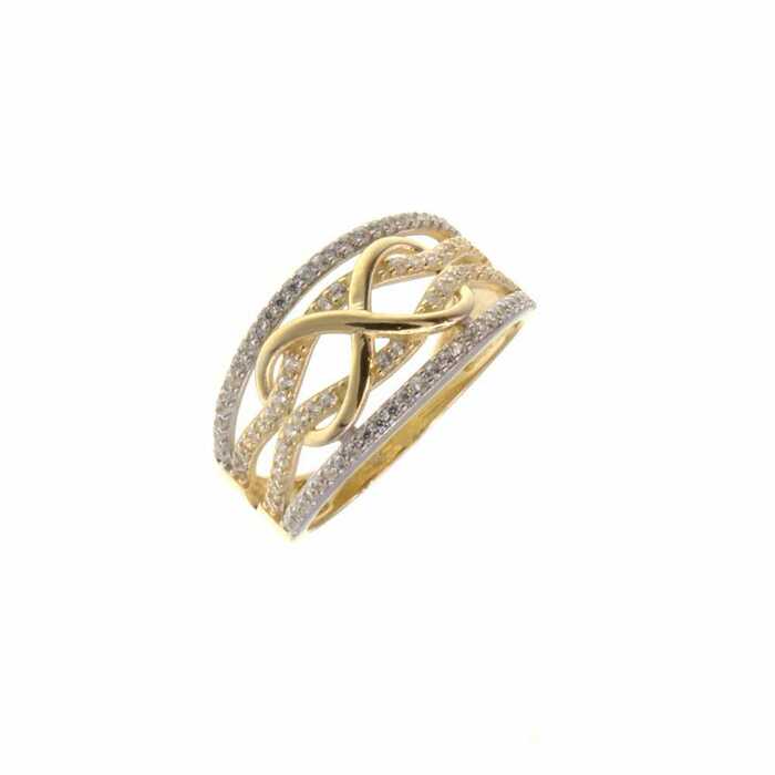 Bague motif jonc infini  en Or 750 / 1000 (18K)