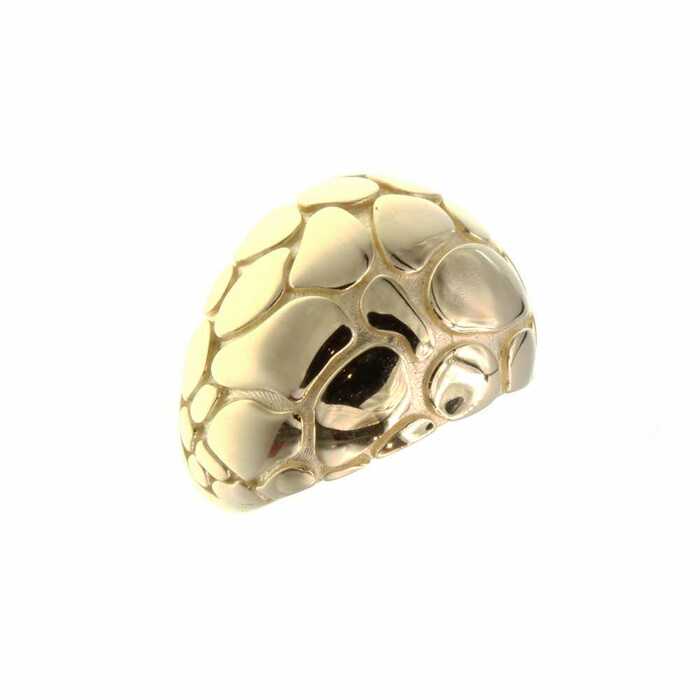 Bague motif jonc bombee panthere  en Or 750 / 1000 (18K)