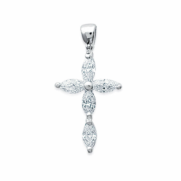 Pendentif religieux croix  en Argent 925 /1000