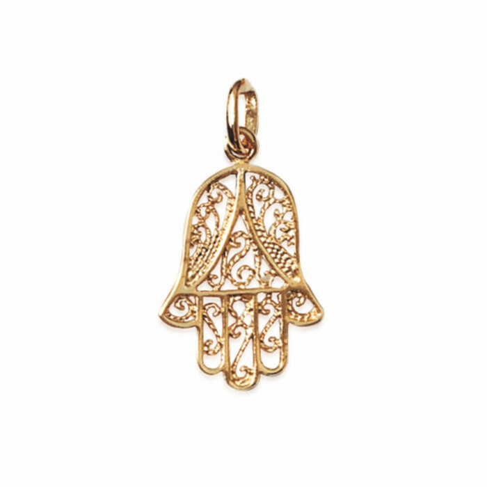Pendentif religieux main filigrane  en Plaqué Or