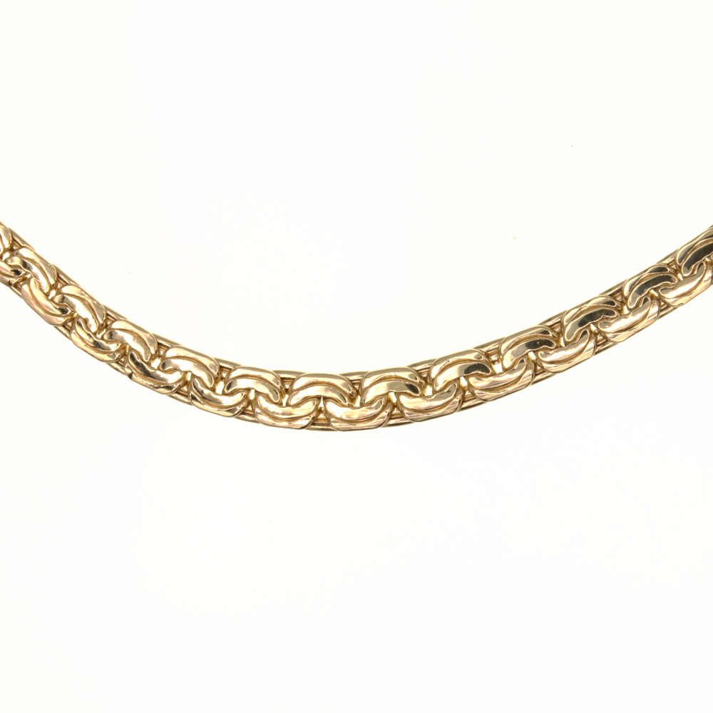 Ras du Cou maille haricot en Or 750 / 1000 (18K)