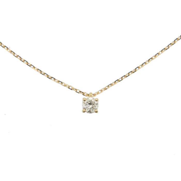 Ras du Cou Pendentif diamant + sesrti 4 griffes 0