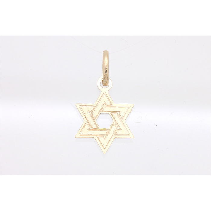 Pendentif religieux étoile de David  en Or 750 / 1000 (18K)