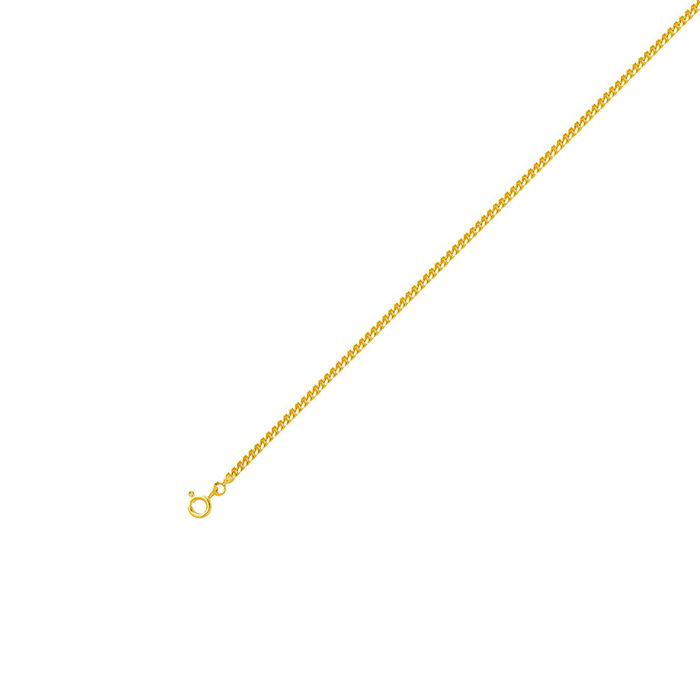 Chaine maille gourmette  en Or 750 / 1000 (18K)