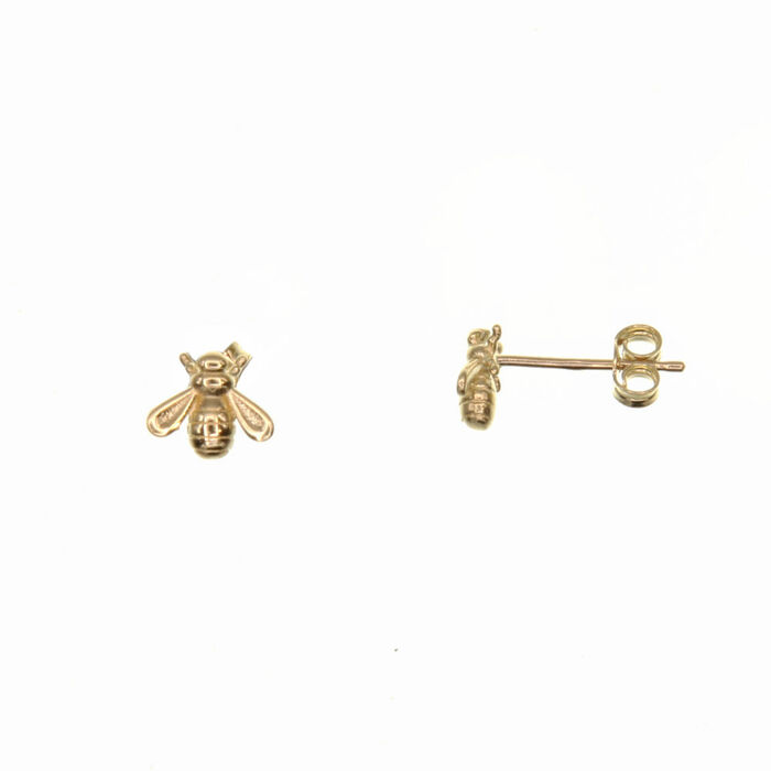Paire de boucles à vis Abeille  en Or 750 / 1000 (18K)