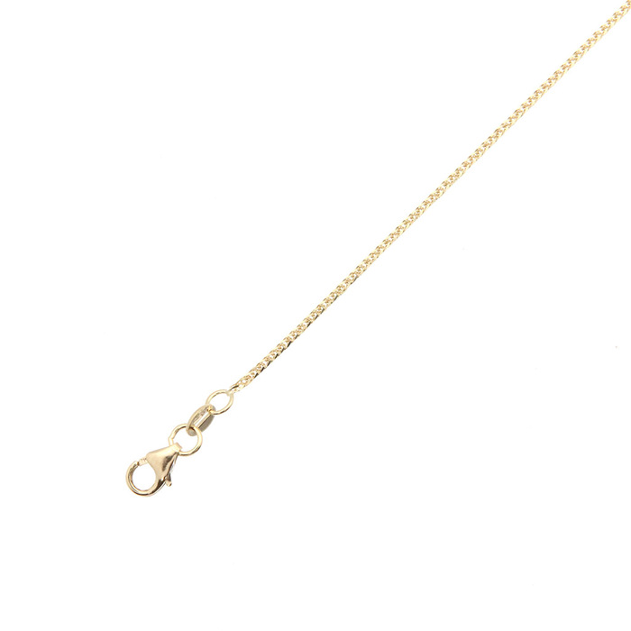 Chaine maille palmier carré 50cm  en Or 750 / 1000 (18K)
