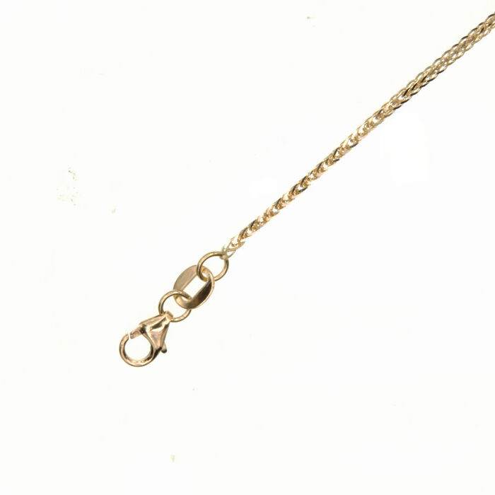 Chaine maille palmier carree 42cm  en Or 750 / 1000 (18K)