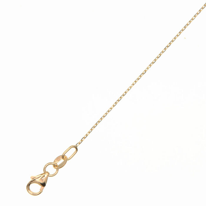 Chaine maille forcat 40cm  en Or 750 / 1000 (18K)