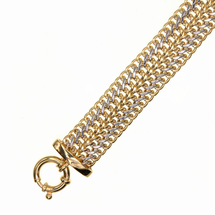 Gourmette maille russe  en Or 750 / 1000 (18K)