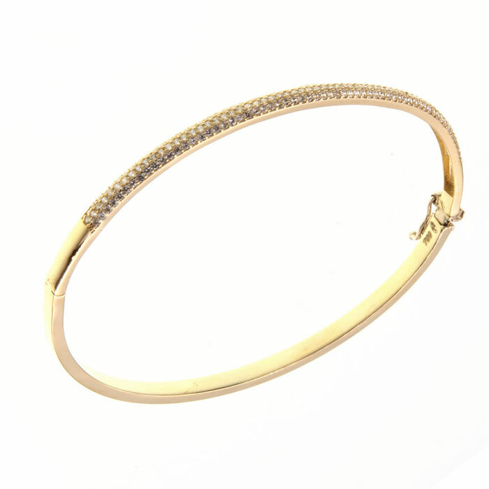 Bracelet Rigide pave  en Or 750 / 1000 (18K)