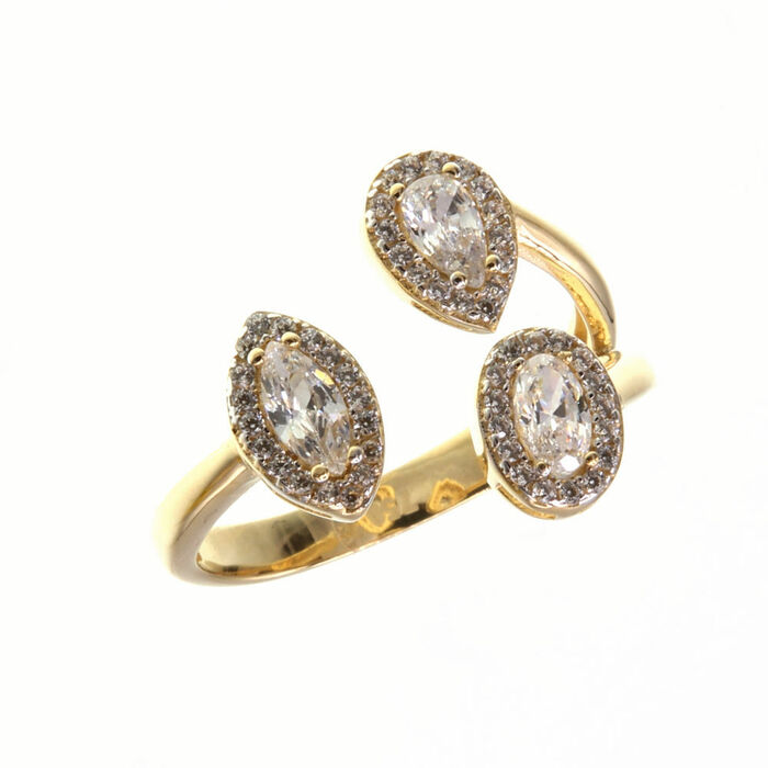 Bague motifSolitaire fantaisie  en Or 750 / 1000 (18K)