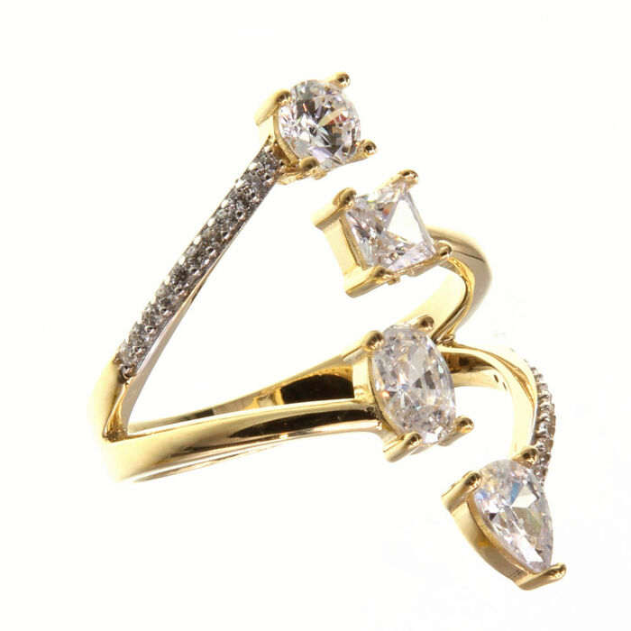 Bague motifSolitaire fantaisie  en Or 750 / 1000 (18K)