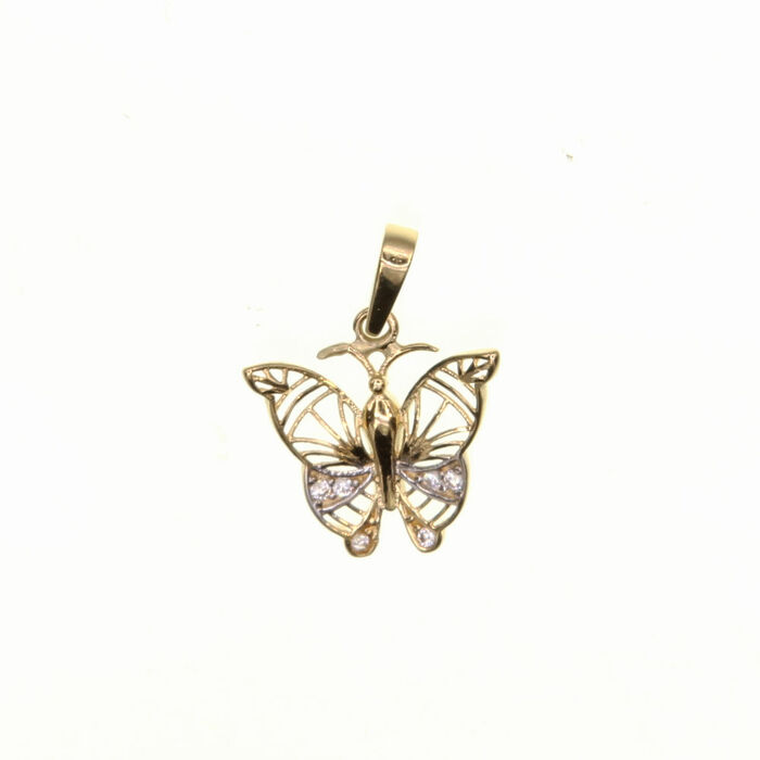papillon filigrane  en Or 750 / 1000 (18K)