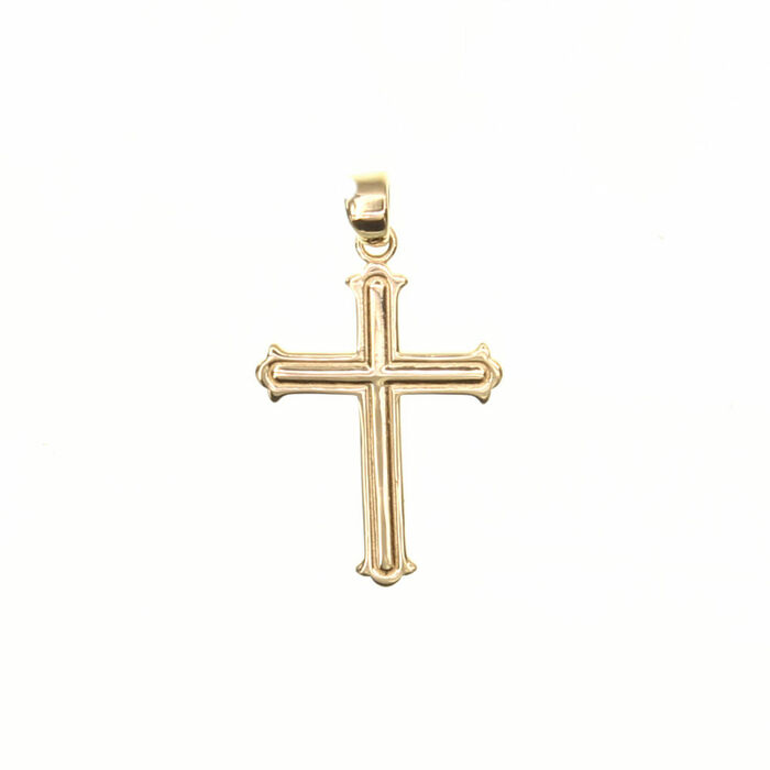 Pendentif religieux croix orthodoxe  en Or 750 / 1000 (18K)