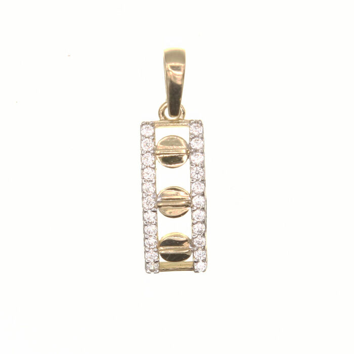 restangulaire avec vis  en Or 750 / 1000 (18K)