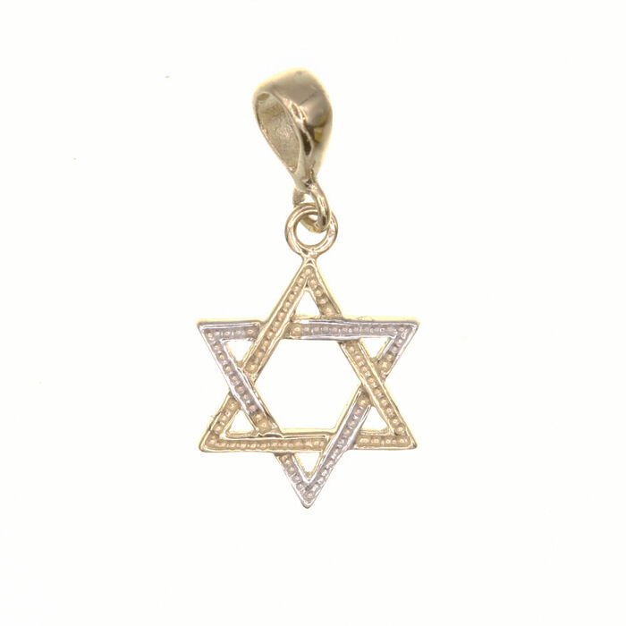 Pendentif religieux magen David  en Or 750 / 1000 (18K)
