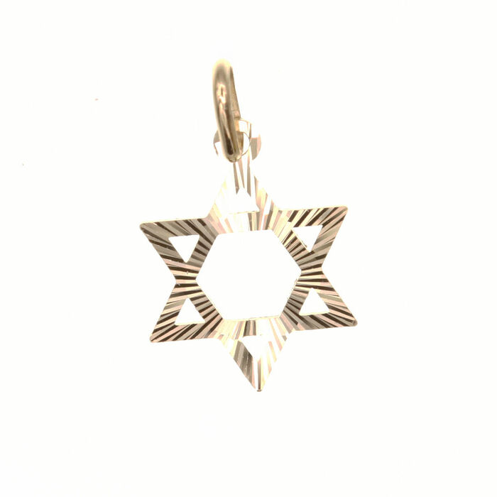 Pendentif religieux Magen David  en Or 750 / 1000 (18K)