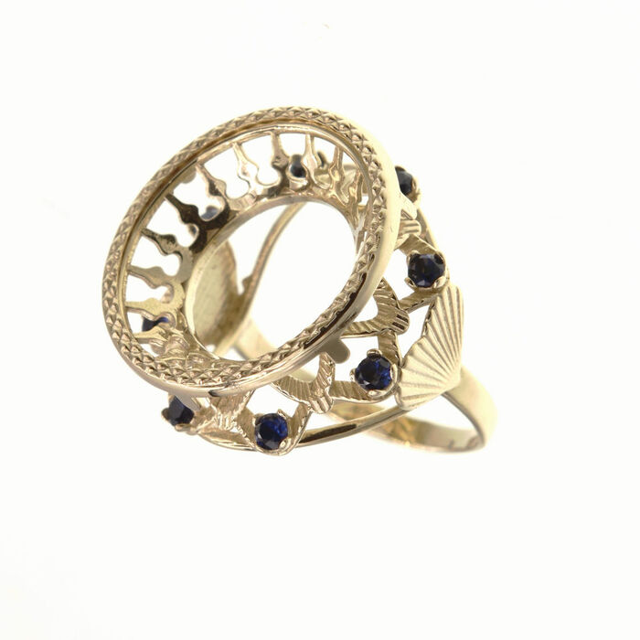 Bague motif porte piece