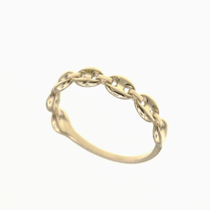 Bague motif maille graine de cafe  en Or 750 / 1000 (18K)