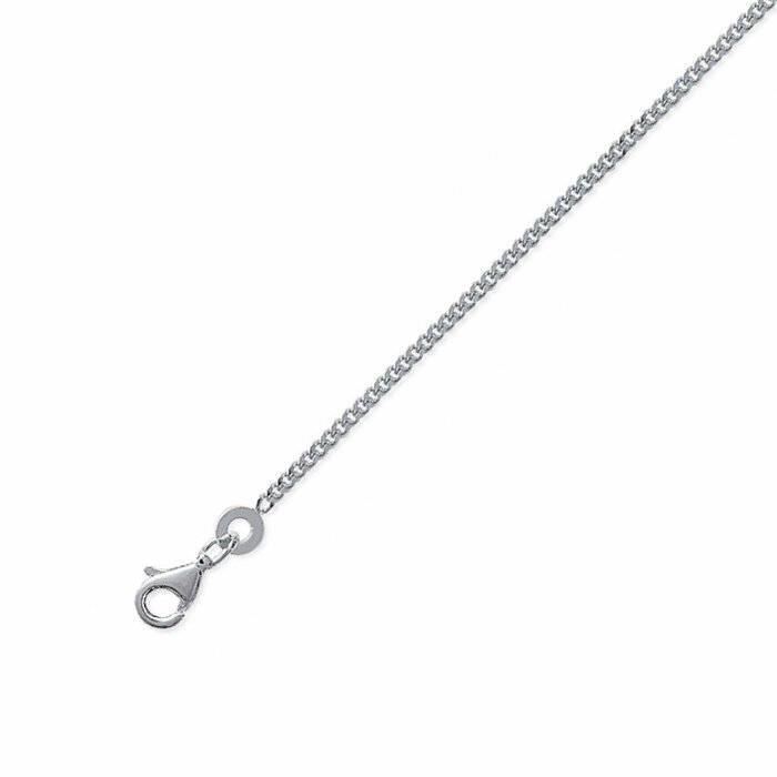 Chaine maille gourmette 70cm  en Argent 925 /1000