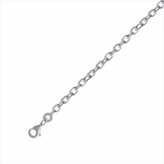 Chaine maille forcat diamantee  en Argent 925 /1000