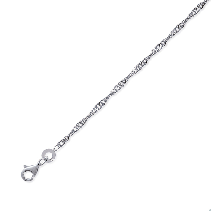 Chaine maille singapour 60cm  en Argent 925 /1000