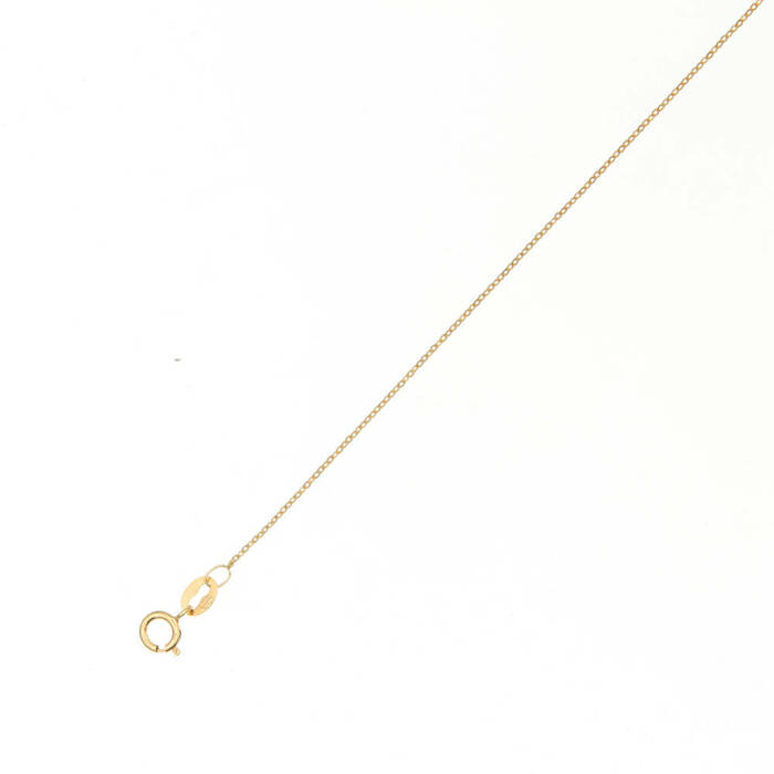 Chaine maille forcat ronde  en Or 750 / 1000 (18K)